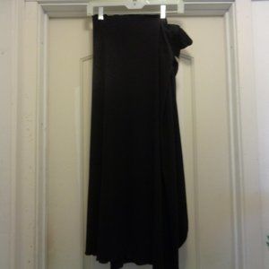 BALLETCORE SOFT KNIT SIDE WRAP MAXI DANCE SKIRT S